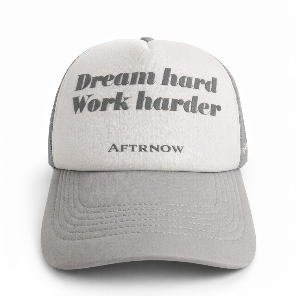 Dream Hard Work Harder Hat - White