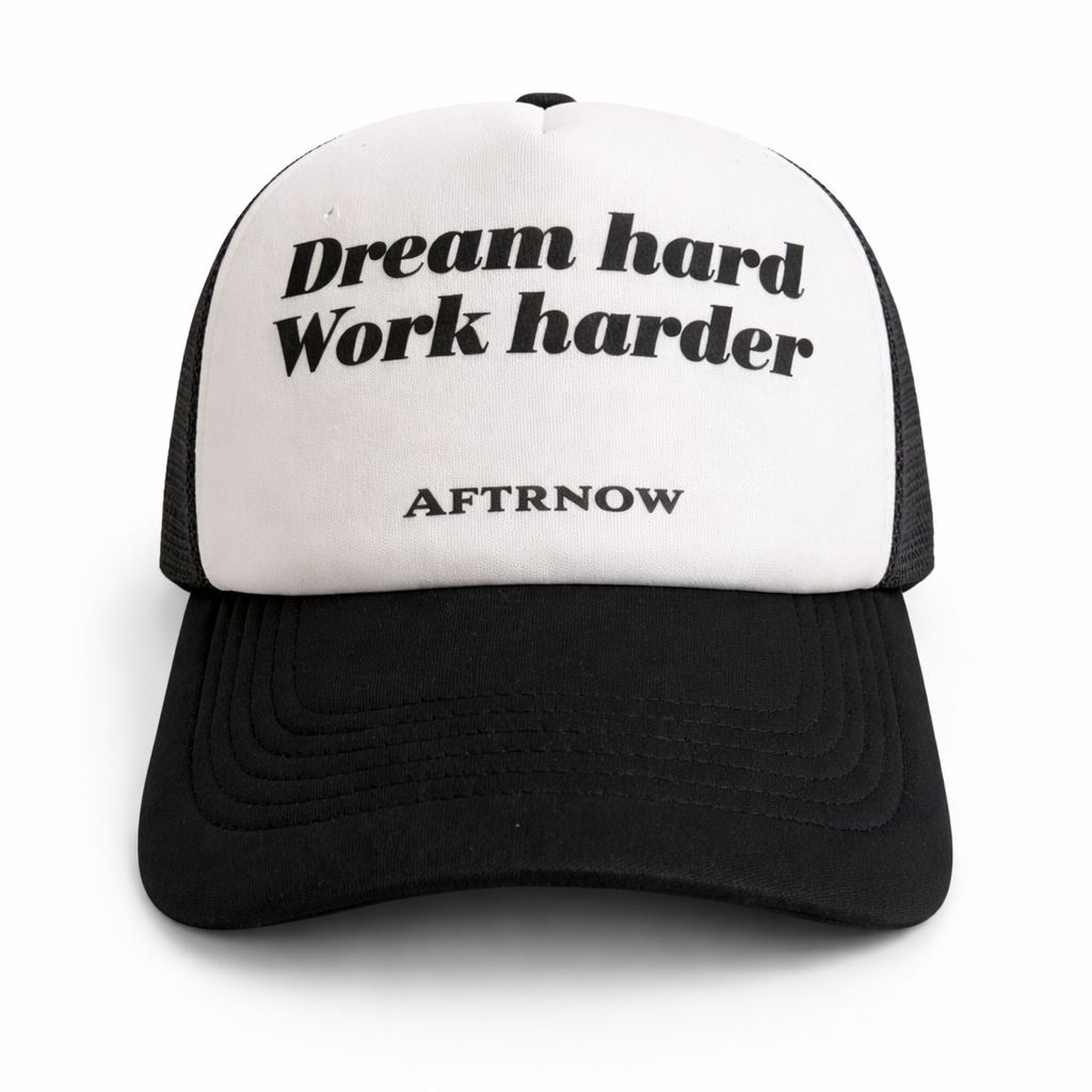 Dream Hard Work Harder Hat - Black
