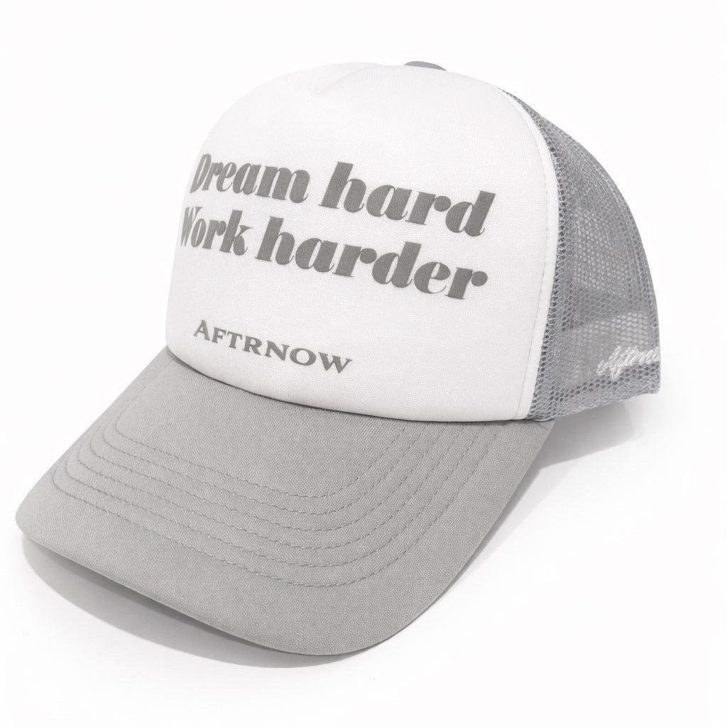 Dream Hard Work Harder Hat - White